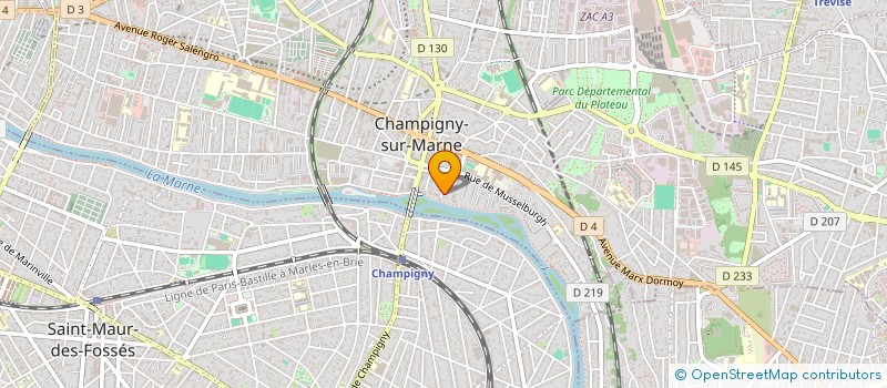 localisation de l'entreprise MONSIEUR NICOLAS THOME à CHAMPIGNY-SUR-MARNE