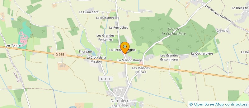 localisation de l'entreprise MONSIEUR NICOLAS THOREZ à DAMPIERRE-SOUS-BROU