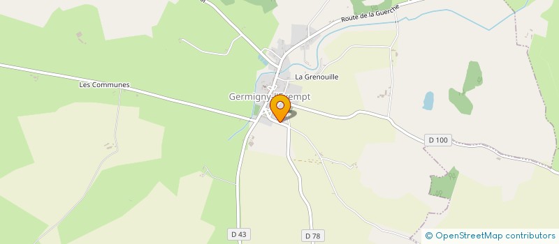 localisation de l'entreprise MONSIEUR NICOLAS THUANE  GERMIGNY-L'EXEMPT