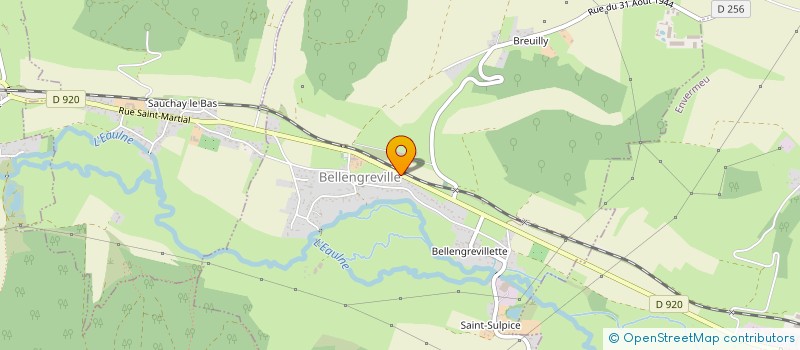 localisation de l'entreprise MONSIEUR NICOLAS THUILLIER  BELLENGREVILLE