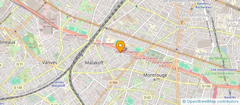 localisation de l'entreprise MONSIEUR NICOLAS TINEL  MALAKOFF