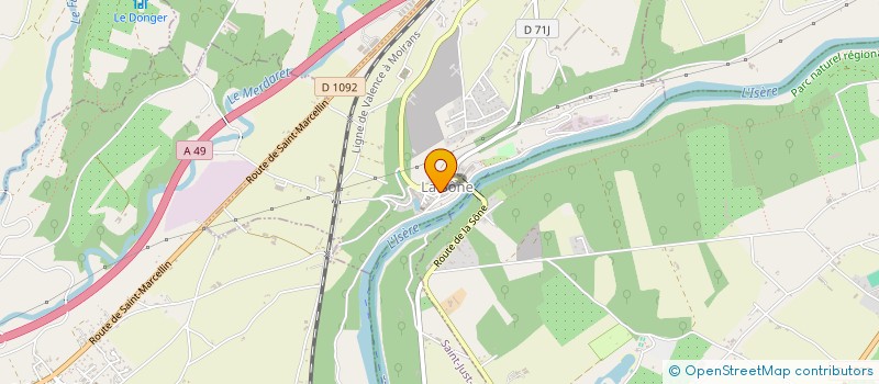 localisation de l'entreprise MONSIEUR NICOLAS TINNIRELLO  LA SONE