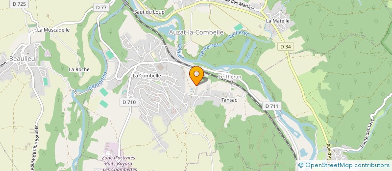 localisation de l'entreprise MONSIEUR NICOLAS TIOLET  AUZAT-LA-COMBELLE