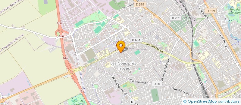 localisation de l'entreprise MONSIEUR NICOLAS TIRABOSCHI  LES NOES-PRES-TROYES