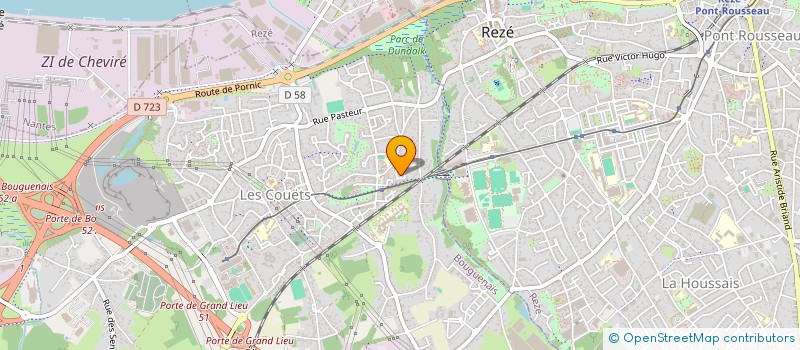 localisation de l'entreprise MONSIEUR NICOLAS TOCQUE  BOUGUENAIS