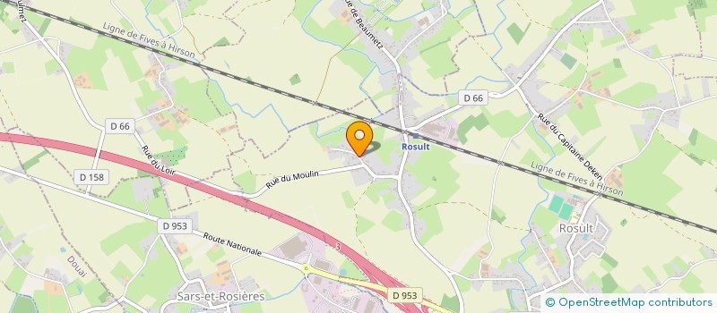 localisation de l'entreprise MONSIEUR NICOLAS TONDEUR  ROSULT