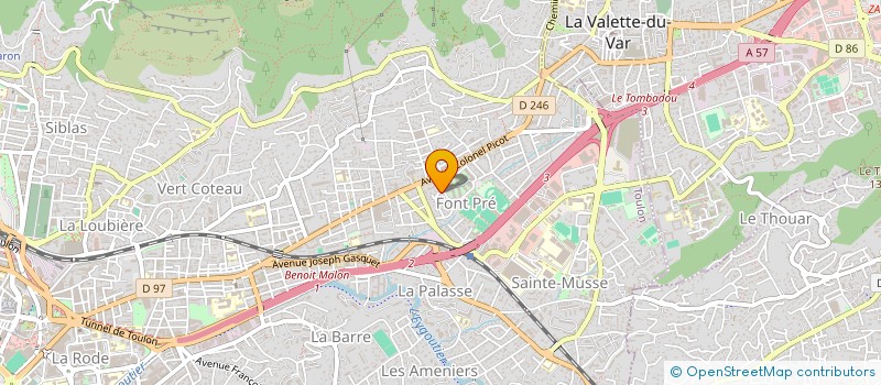localisation de l'entreprise MONSIEUR NICOLAS TONTI à TOULON