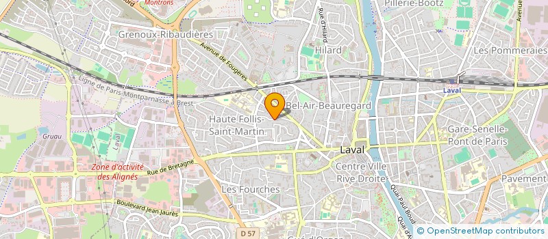 localisation de l'entreprise MONSIEUR NICOLAS TOUEILLE à LAVAL
