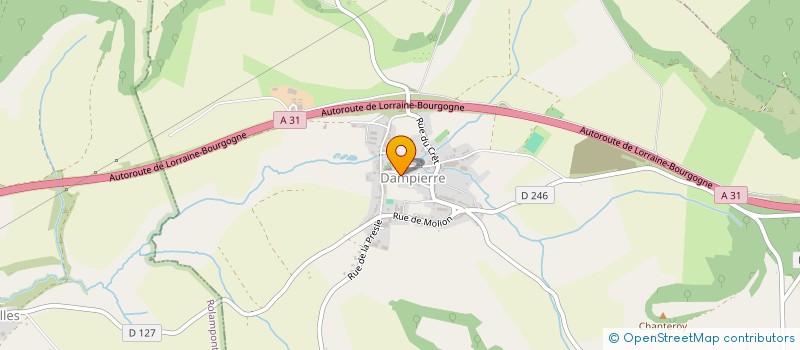 localisation de l'entreprise MONSIEUR NICOLAS TOURNEMEULE à DAMPIERRE