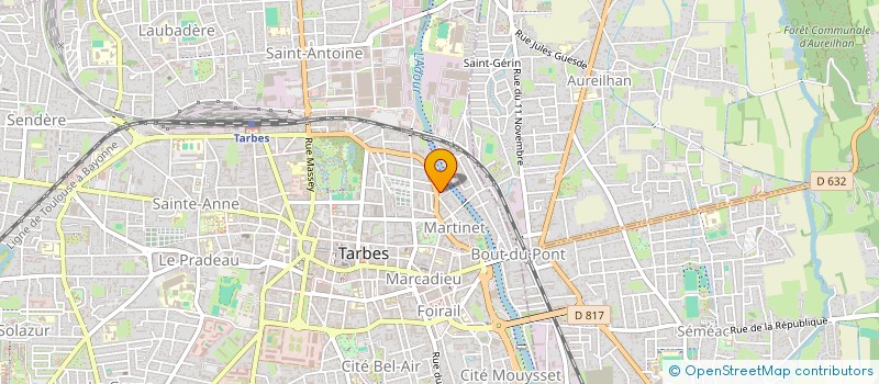 localisation de l'entreprise MONSIEUR NICOLAS TOUSSAIN  TARBES