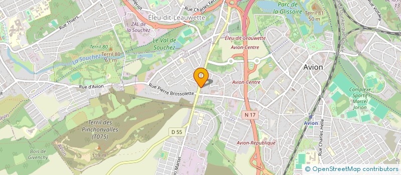 localisation de l'entreprise MONSIEUR NICOLAS TOUSSAINT  AVION