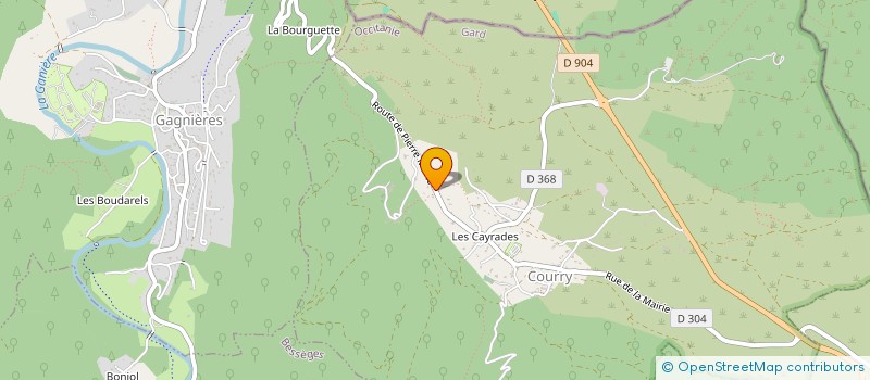 localisation de l'entreprise MONSIEUR NICOLAS TOUSSAINT  COURRY