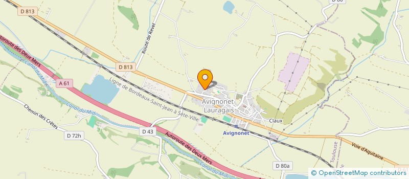 localisation de l'entreprise MONSIEUR NICOLAS TOUZAN à AVIGNONET-LAURAGAIS