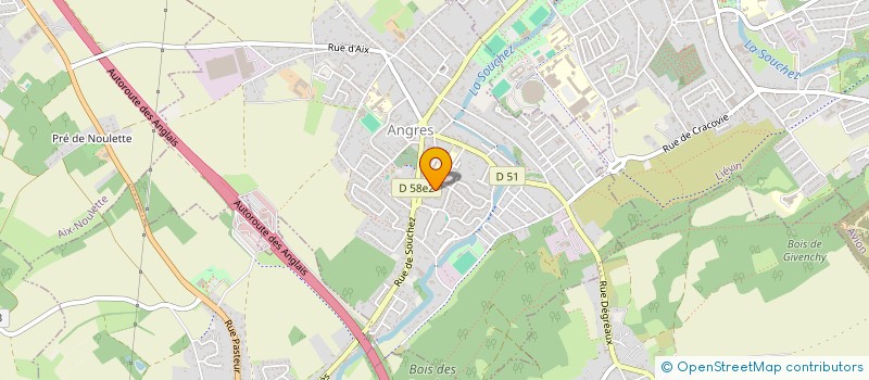 localisation de l'entreprise MONSIEUR NICOLAS TRACHEZ à ANGRES