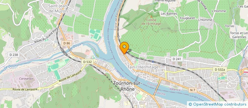 localisation de l'entreprise MONSIEUR NICOLAS TRACOL  TAIN-L'HERMITAGE