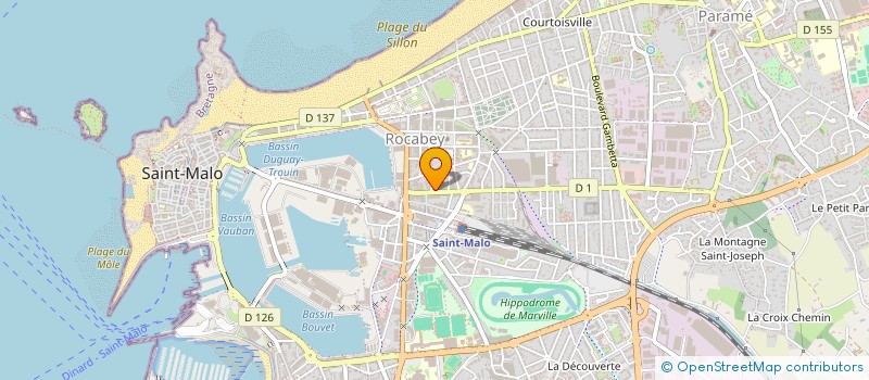 localisation de l'entreprise MONSIEUR NICOLAS TREGER  SAINT-MALO