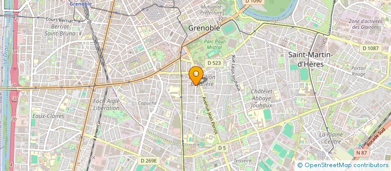 localisation de l'entreprise MONSIEUR NICOLAS TRICHET  GRENOBLE