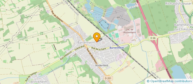 localisation de l'entreprise MONSIEUR NICOLAS TSCHAMBER  BARTENHEIM