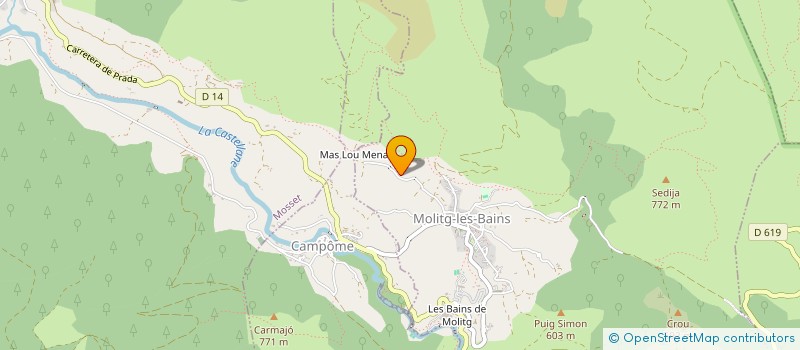 localisation de l'entreprise MONSIEUR NICOLAS TUBERT  MOLITG-LES-BAINS