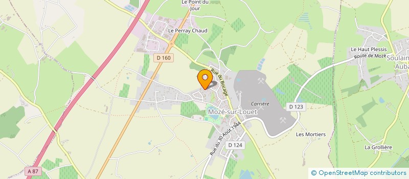 localisation de l'entreprise MONSIEUR NICOLAS TUDEAU  MOZE-SUR-LOUET