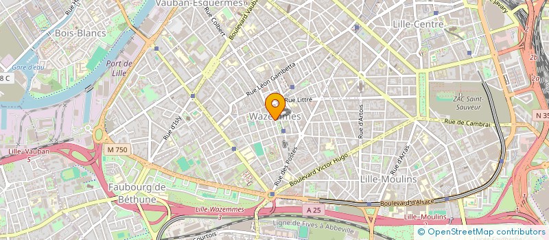 localisation de l'entreprise MONSIEUR NICOLAS TUPET à LILLE