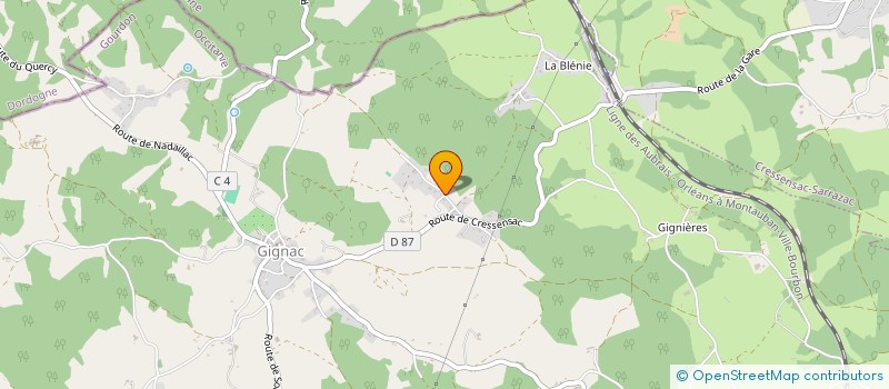 localisation de l'entreprise MONSIEUR NICOLAS TURMEL  GIGNAC