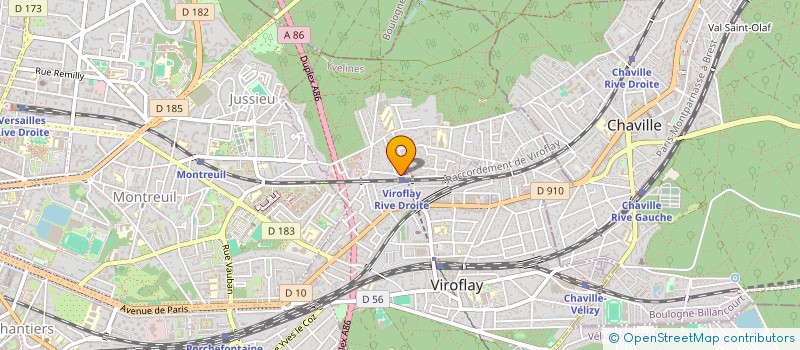localisation de l'entreprise MONSIEUR NICOLAS TZIMAKAS  VIROFLAY