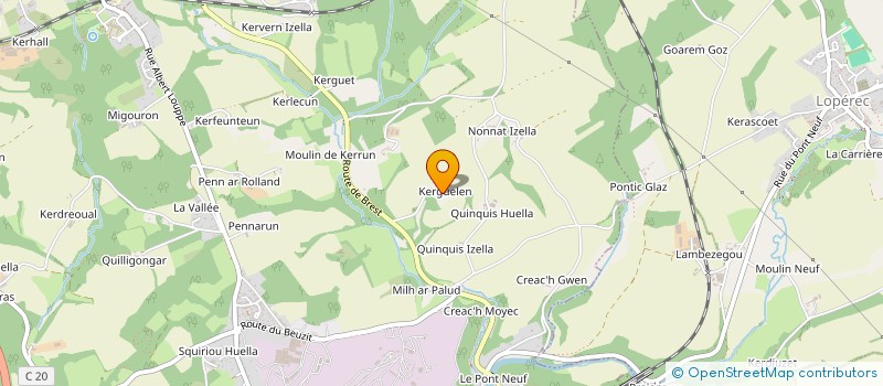 localisation de l'entreprise MONSIEUR NICOLAS UGUEN  ROSNOEN