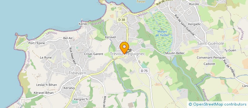 localisation de l'entreprise MONSIEUR NICOLAS VAMBRE  TREVOU-TREGUIGNEC