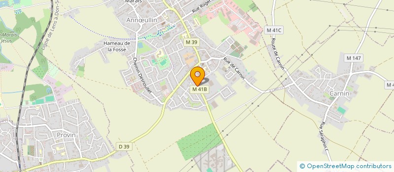 localisation de l'entreprise MONSIEUR NICOLAS VAN CALSTER  ANNULLIN