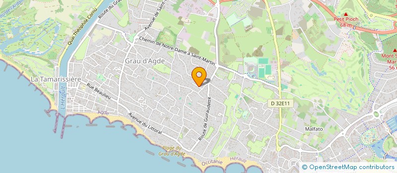 localisation de l'entreprise MONSIEUR NICOLAS VANALDERWEIRELDT à AGDE