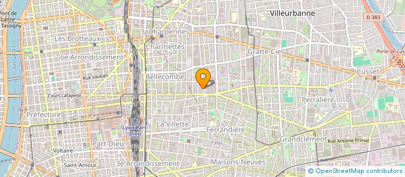 localisation de l'entreprise MONSIEUR NICOLAS VANDERHAEGHE  VILLEURBANNE