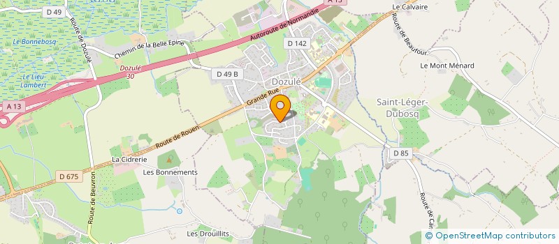 localisation de l'entreprise MONSIEUR NICOLAS VANHOVE  DOZULE