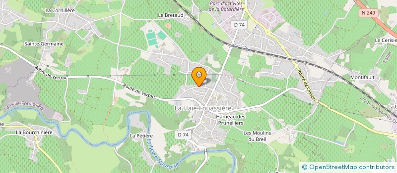 localisation de l'entreprise MONSIEUR NICOLAS VANNIEUWENHUYSE  LA HAIE-FOUASSIERE