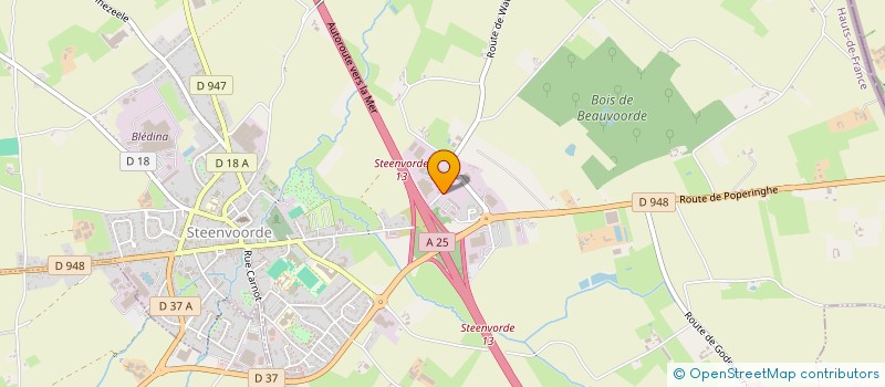 localisation de l'entreprise MONSIEUR NICOLAS VANSTAVEL à STEENVOORDE