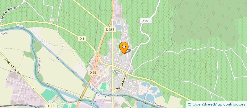 localisation de l'entreprise MONSIEUR NICOLAS VAUTRAIN  DIZY