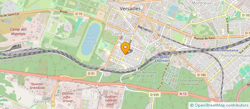 localisation de l'entreprise MONSIEUR NICOLAS VEDRENNE à VERSAILLES