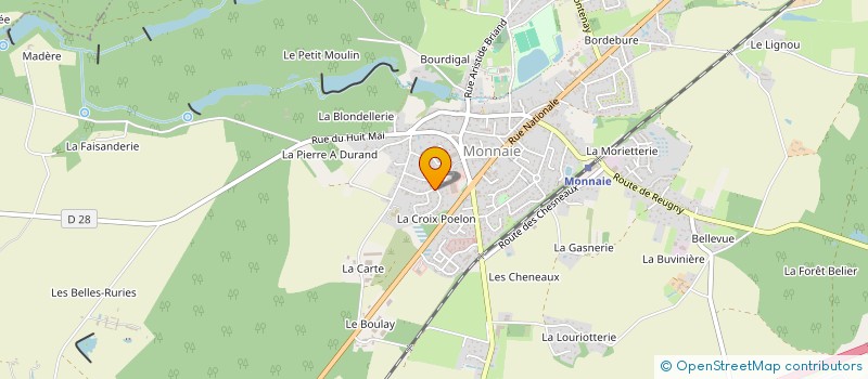 localisation de l'entreprise MONSIEUR NICOLAS VERDIER  MONNAIE