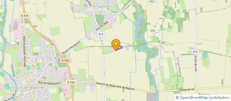 localisation de l'entreprise MONSIEUR NICOLAS VERDOUX  VIC-EN-BIGORRE