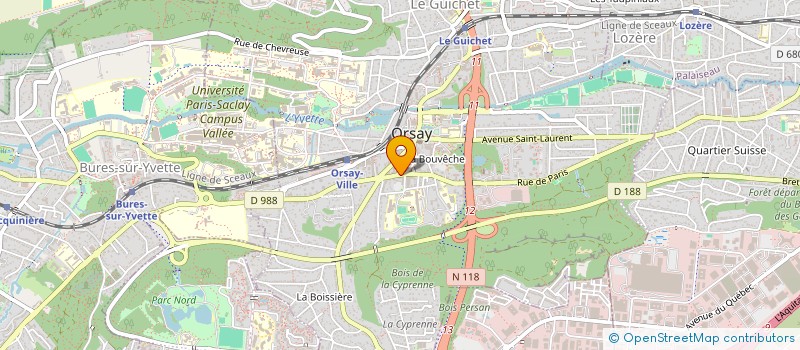 localisation de l'entreprise MONSIEUR NICOLAS VERET  SACLAY