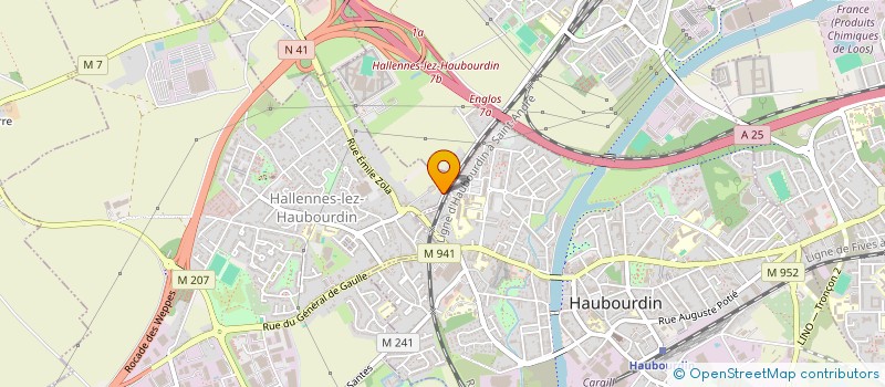 localisation de l'entreprise MONSIEUR NICOLAS VERHOYE  HALLENNES-LEZ-HAUBOURDIN