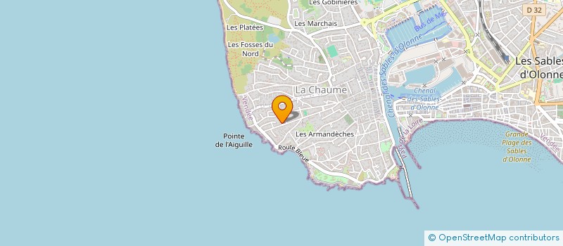 localisation de l'entreprise MONSIEUR NICOLAS VERJUS à LES SABLES D'OLONNE