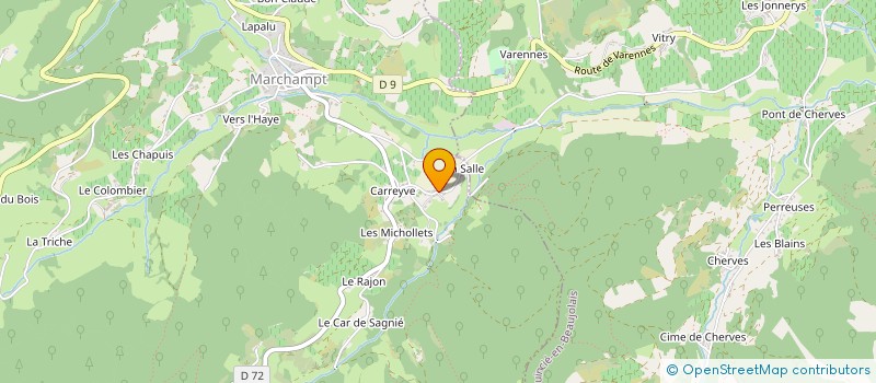 localisation de l'entreprise MONSIEUR NICOLAS VERMOREL  MARCHAMPT