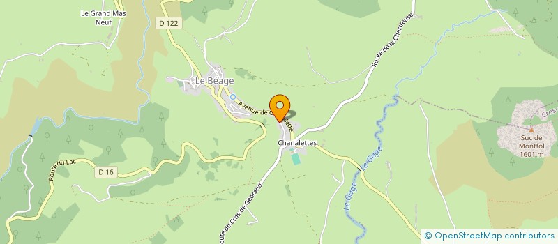 localisation de l'entreprise MONSIEUR NICOLAS VERNET  LE BEAGE