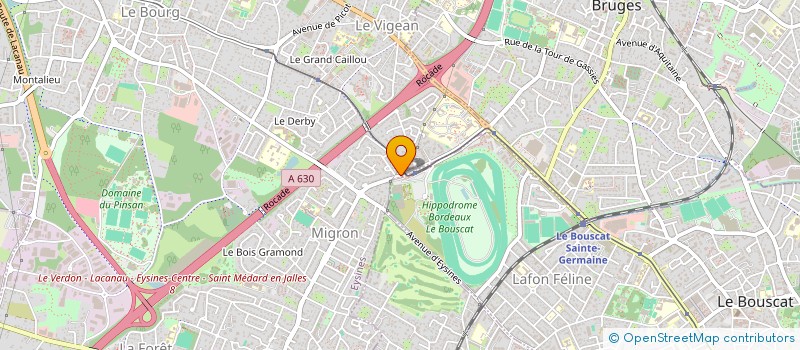 localisation de l'entreprise MONSIEUR NICOLAS VERNIERE  EYSINES