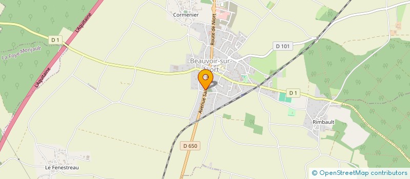 localisation de l'entreprise MONSIEUR NICOLAS VERON  BEAUVOIR-SUR-NIORT