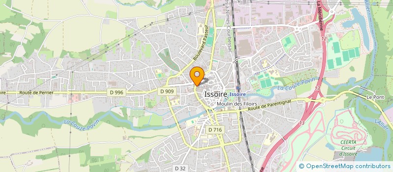 localisation de l'entreprise MONSIEUR NICOLAS VERRIER  ISSOIRE