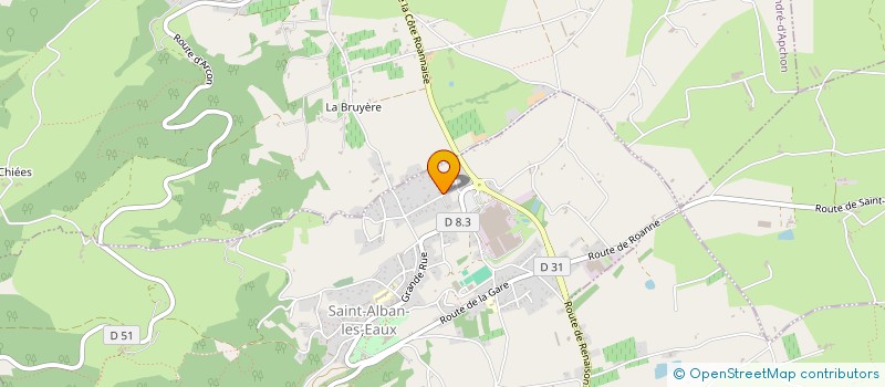 localisation de l'entreprise MONSIEUR NICOLAS VIAL  SAINT-ALBAN-LES-EAUX