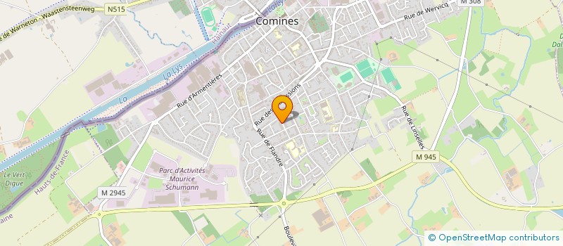 localisation de l'entreprise MONSIEUR NICOLAS VIANE  COMINES