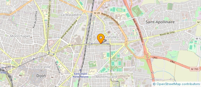 localisation de l'entreprise MONSIEUR NICOLAS VIARD à DIJON